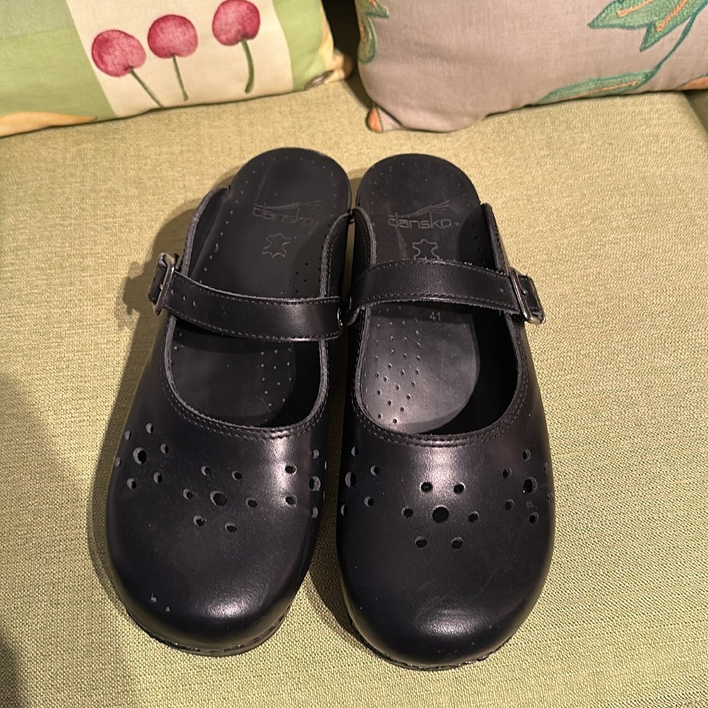 Dansko, size 41, Black leather clogs - Picture 3 of 5